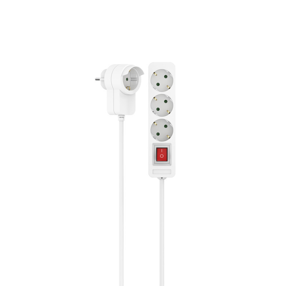 Hama Powerplug 223081 4-voudige stekkerdoos, 1,4 m, wit