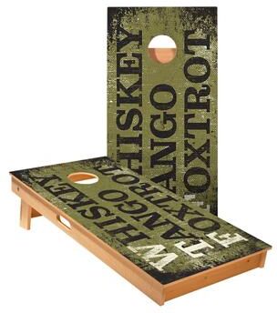 Skip's Garage Whiskey Tango Foxtrot Cornhole Boards