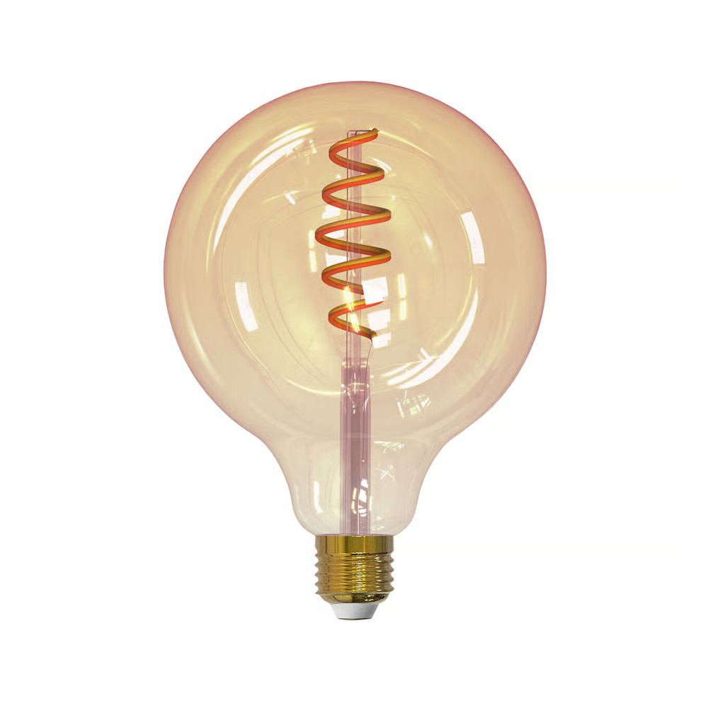 Airam Slimme Thuis Filament LED-globe lichtbron amber, E27, 6W, 125mm