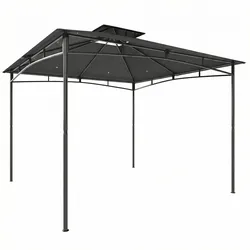 PAVILLON Polyester Metall Dunkelgrau