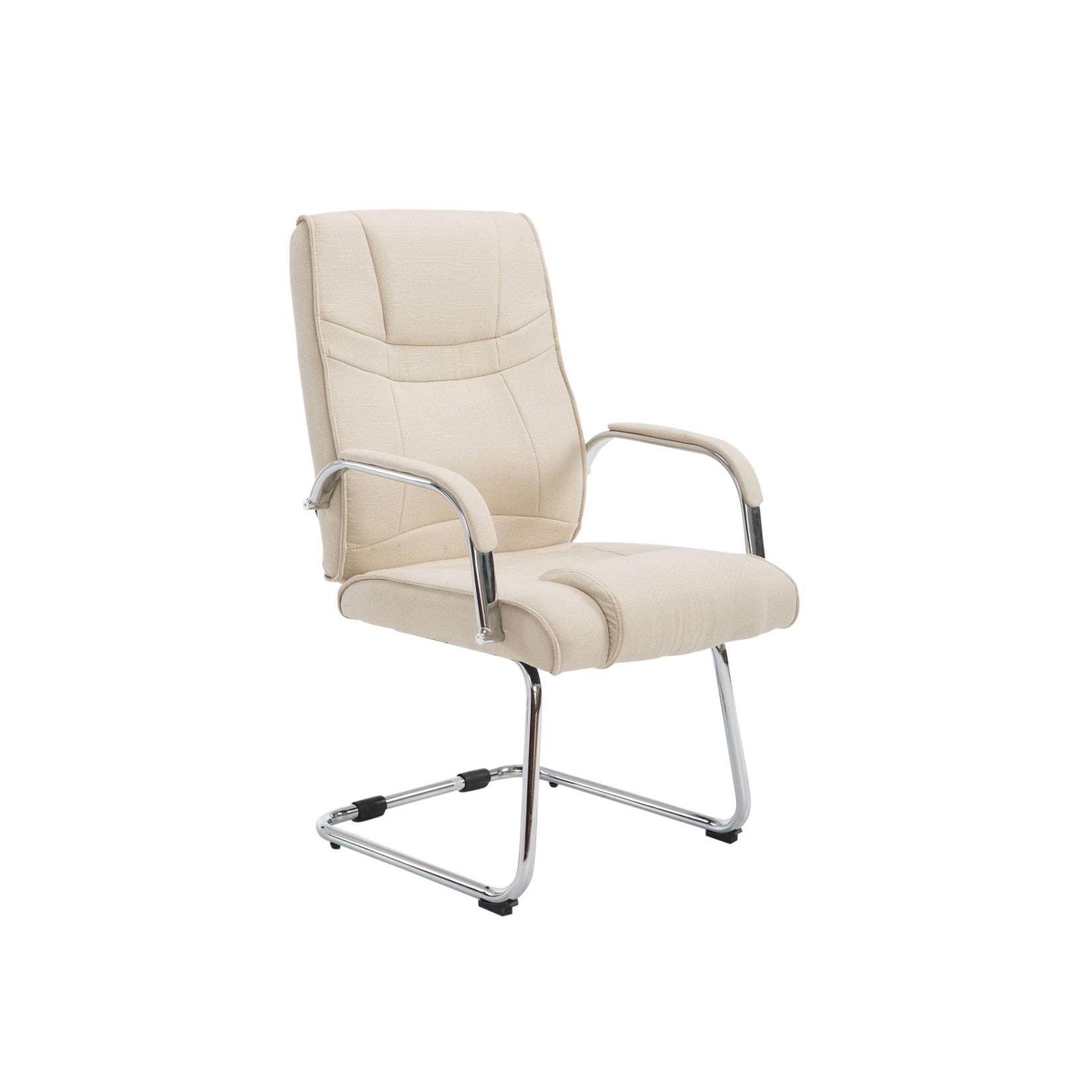 CLP Besucherstuhl Attila Stoff - Farbe: creme