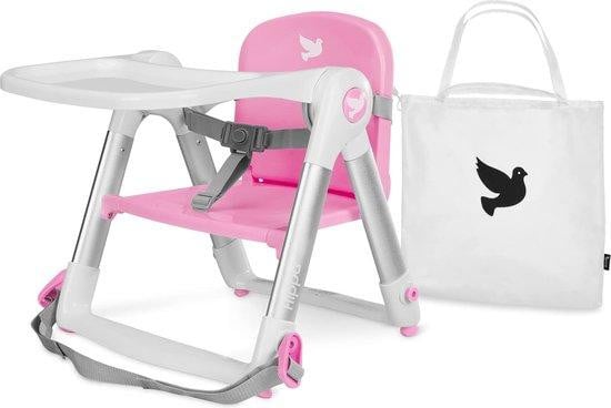 Inklapbare kinderreisstoel met draagzak, roze