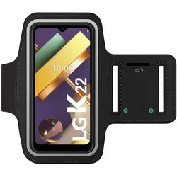 SmartFitness LG K22 Handy Sport Armband, Smartphone Sportarmband, Schwarz