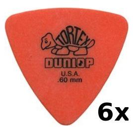 Dunlop Plectren Tortex Tri 060 oran (6) (DL P 0055 431P.60)
