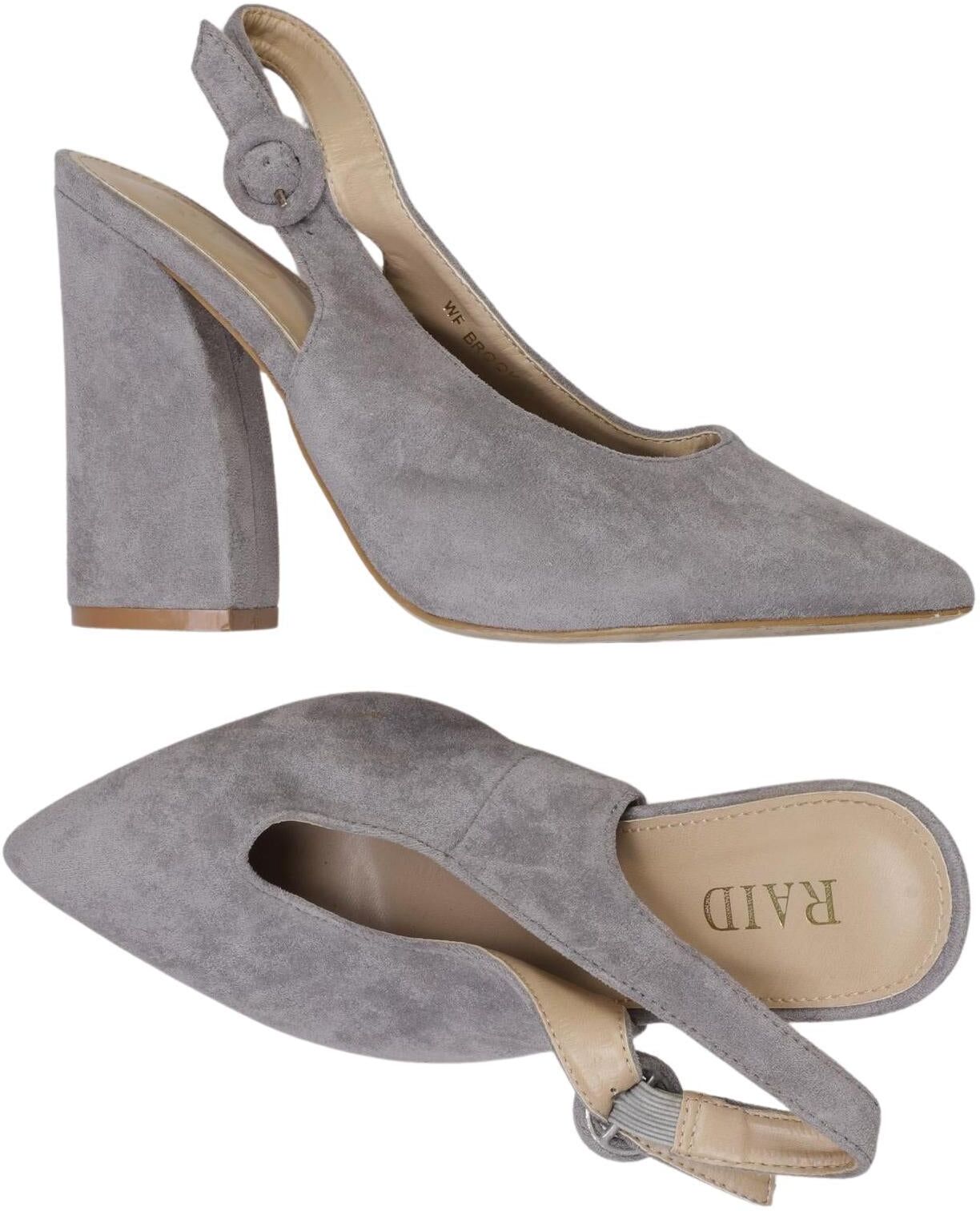 Raid Damen Pumps, Grau, Gr. EU 38 (US 7), kein / Etikett - Second Hand