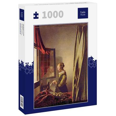 Lais Puzzle Jan Vermeer van Delft - Brieflesendes Mädchen am offenen Fenster 1000 Teile