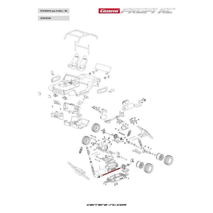 Carrera 370410720 - RC Profi RC Mittelantriebswelle (370410720)