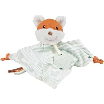 Schmusetuch STERNTALER "Fuchs Filou, M", Baby, bunt (eisgrün), Polyester, Schnuffeltücher, mit Beißring aus Silikon
