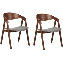 ESSZIMMERSTUHL 2er-Set Braun Yuba