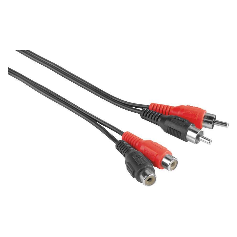 Hama EXXTER Audio Forlaengerkabel 2 Phono-2 Phono 2,5m (2.50 m, Cinch Kabel) (105028)