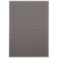 Plissee FREE grau 90x130cm (BH 90x130 cm) - grau - BH 90x130 cm