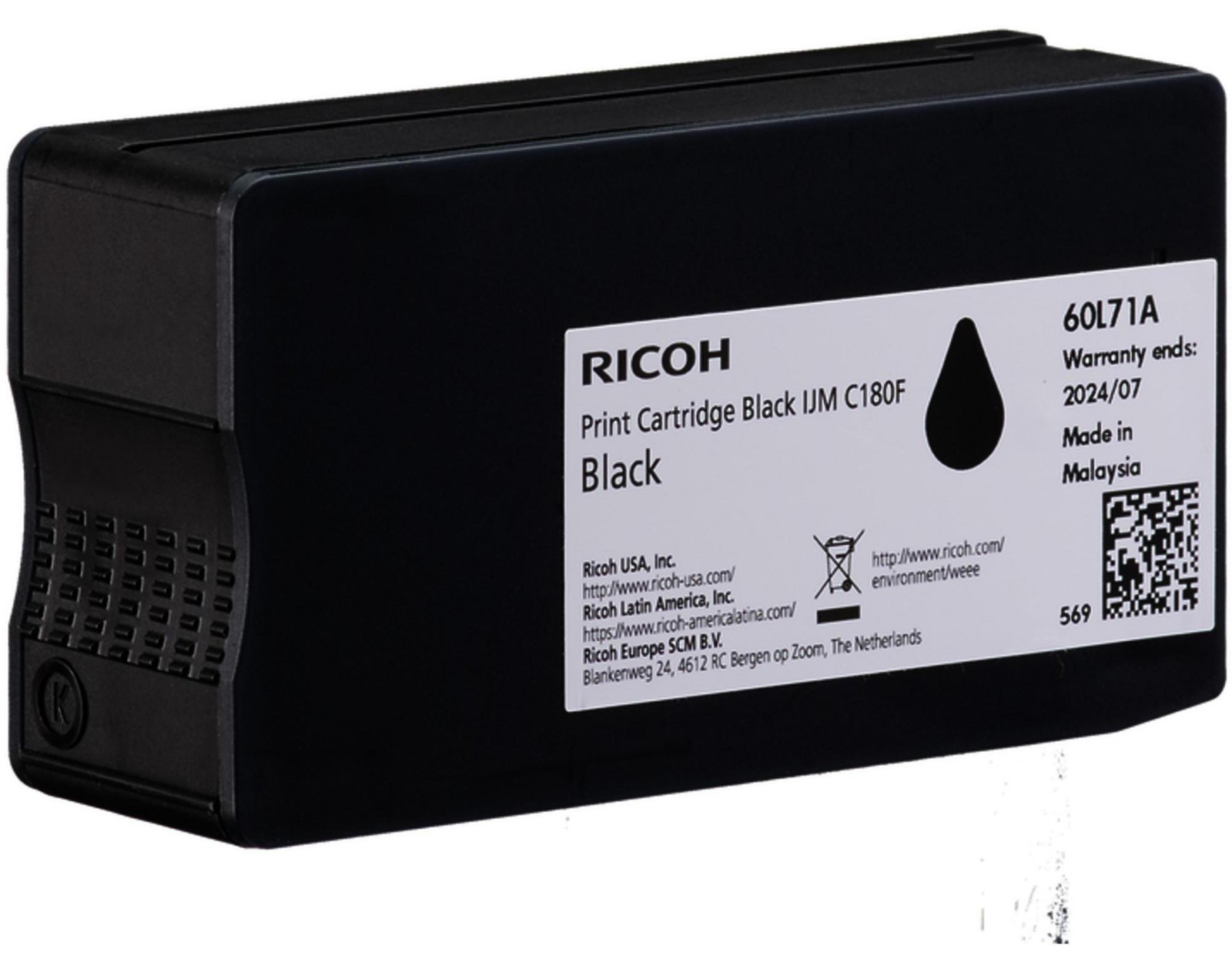 Ricoh 408517 printerpatroon zwart