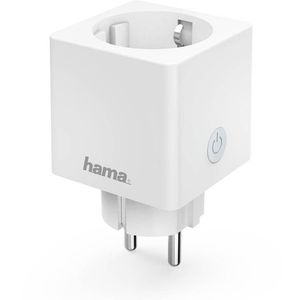 Hama Smart-Steckdose Mini, für innen, WLAN, App-fähig, programmierbar, mit Strommessung