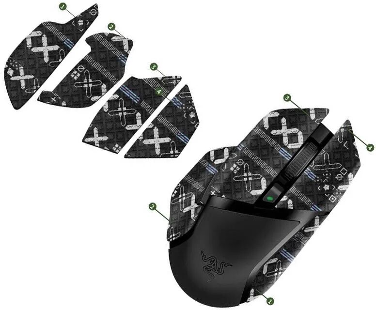 INF Verbesserte Mausaufkleber für Razer Basilisk V2 Pro