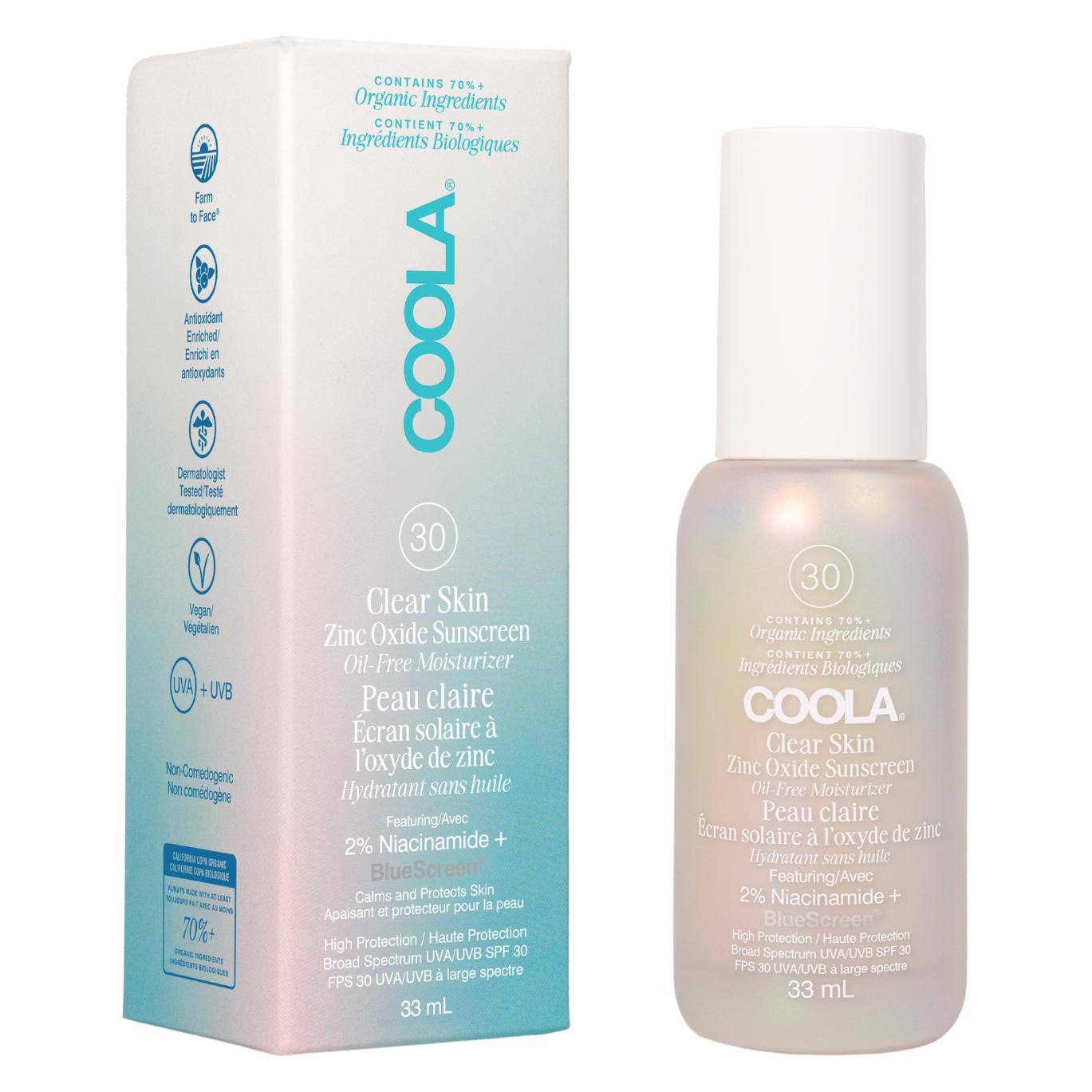 Coola Suncare Clear Skin Zinc Oxide Sunscreen (SPF 30, 33 ml) (CL10731)