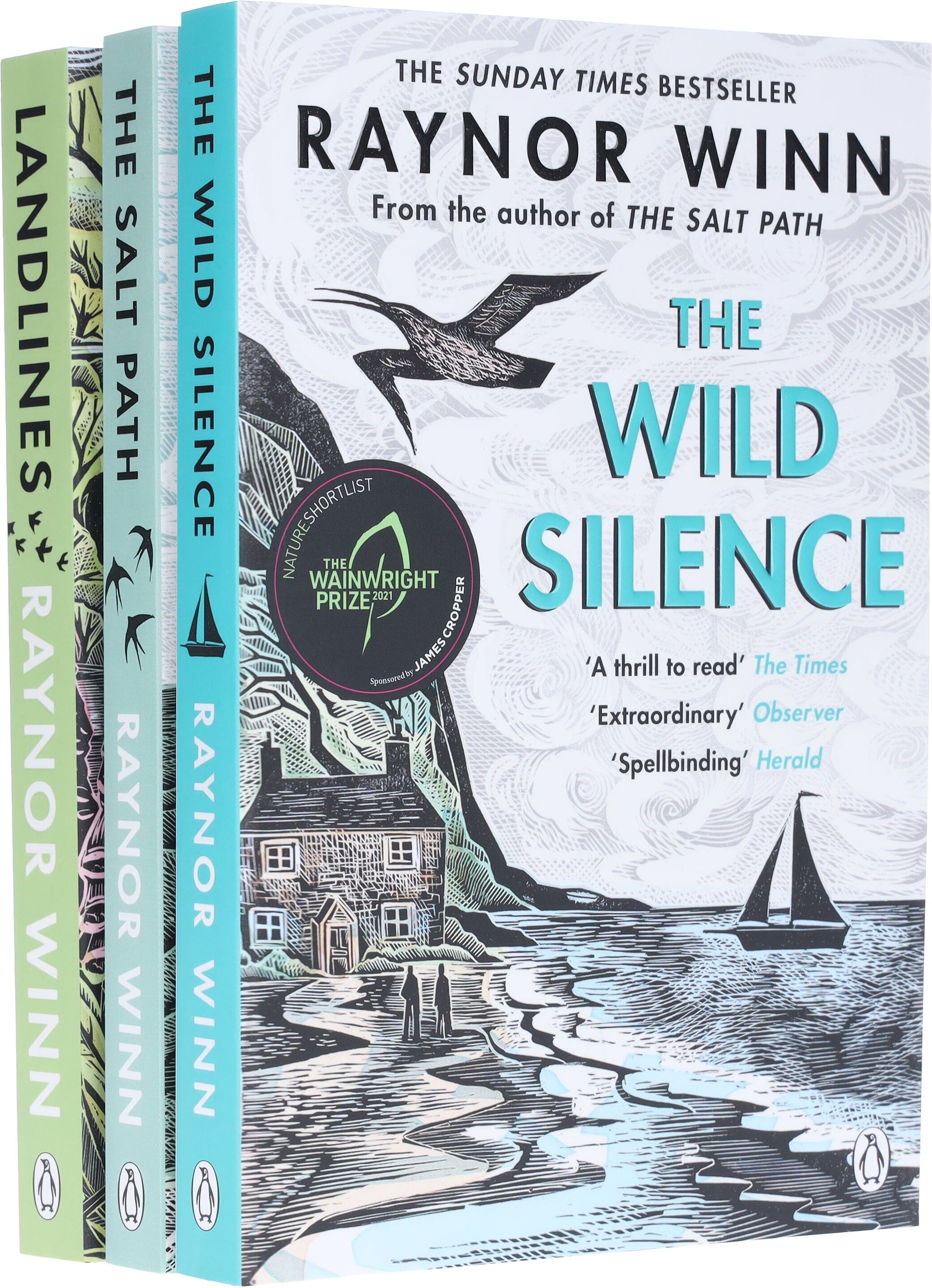 Raynor Winn Collection (The Wild Silence, The Salt Path & Landlines) 3 Books Set - Non Fiction - Paperback Penguin Random House
