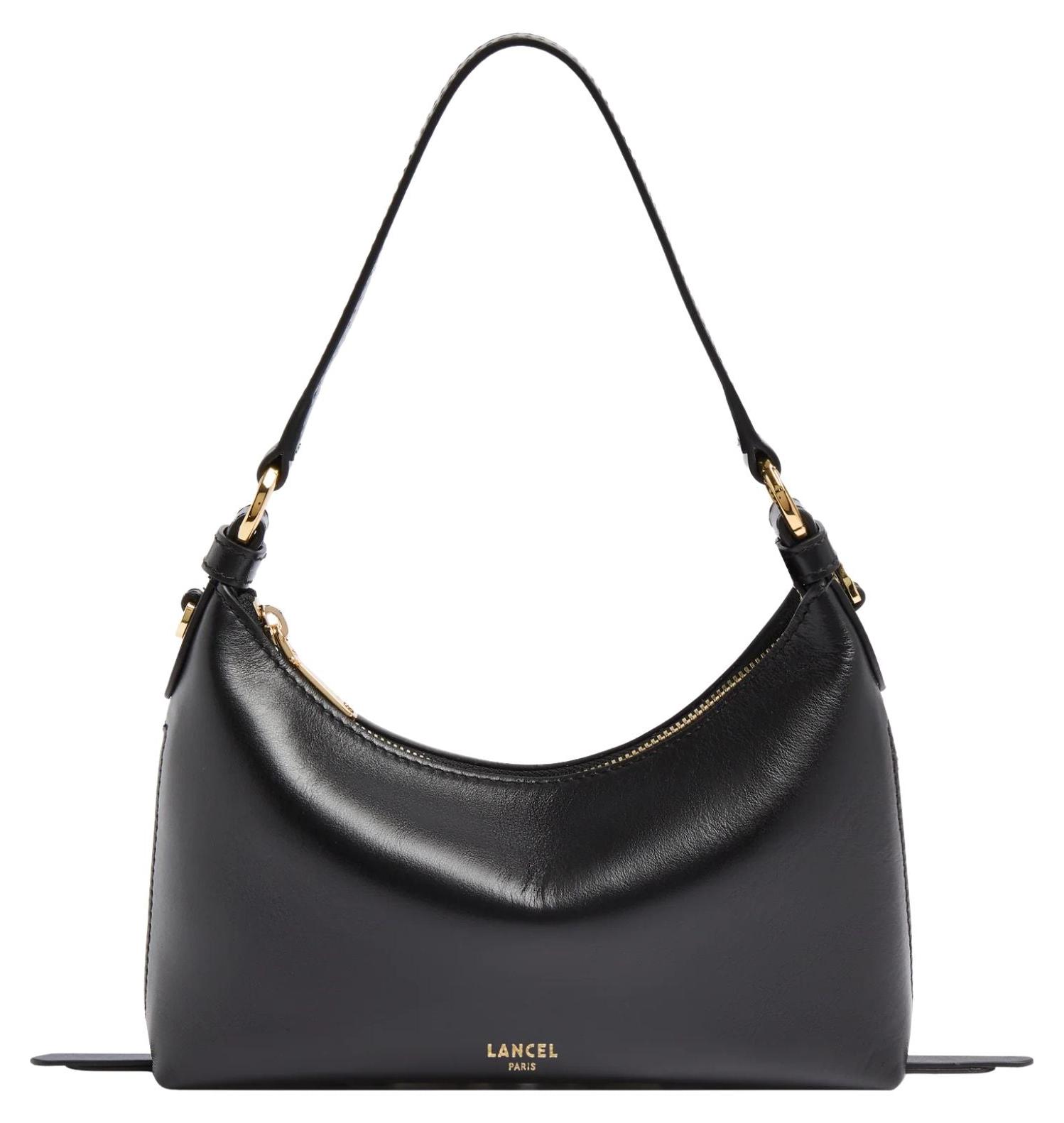 Lancel Origami Baby-Hobo-Tasche mit Reißverschluss Schwarz