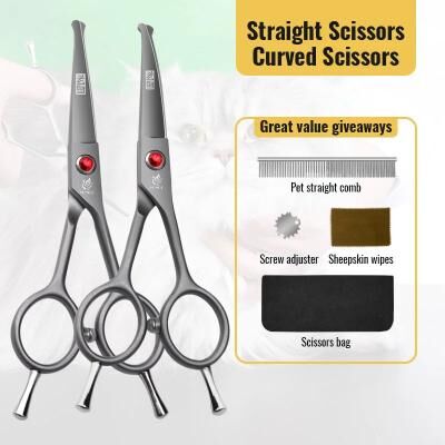 Inspire Essentials SafeTrim Pet Grooming Scissors Rounded Tip Dog And Cat Trimming Tool 6