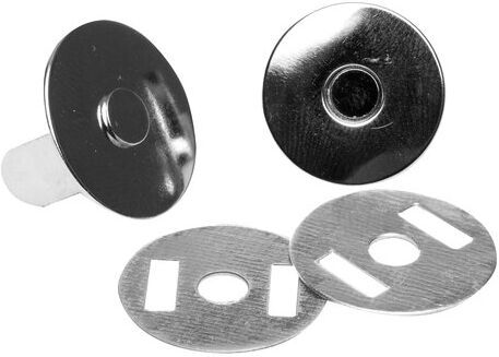 buttinette Magnet-Verschlüsse, Größe: 19 mm Ø, zum Aufstecken, Inhalt: 2 Stück