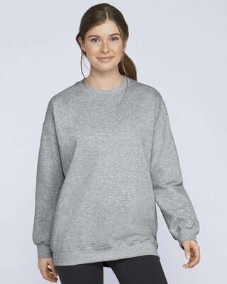 Gildan SF000 Softstyle Midweight Crewneck Sweatshirt in Sport Grey size 4XL   Ringspun Cotton
