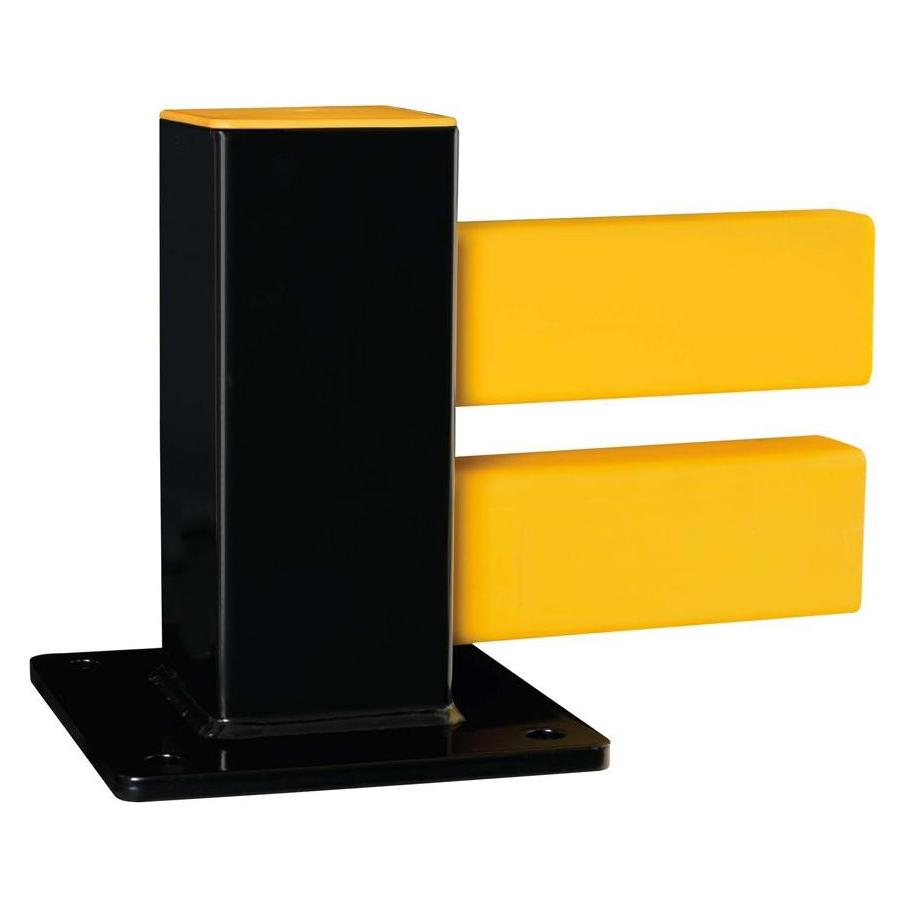 Moravia BLACK BULL Bodenbarriere Hybrid Standpfosten 255x100x100 mm (203.26.335)
