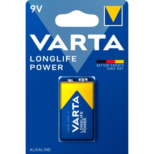 10x1 Varta Longlife Power 9V-Block 6 LR 61 VPE Innenkarton