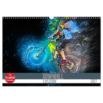 Downhill Explosion (Wandkalender 2027 DIN A3 quer), CALVENDO Monatskalender