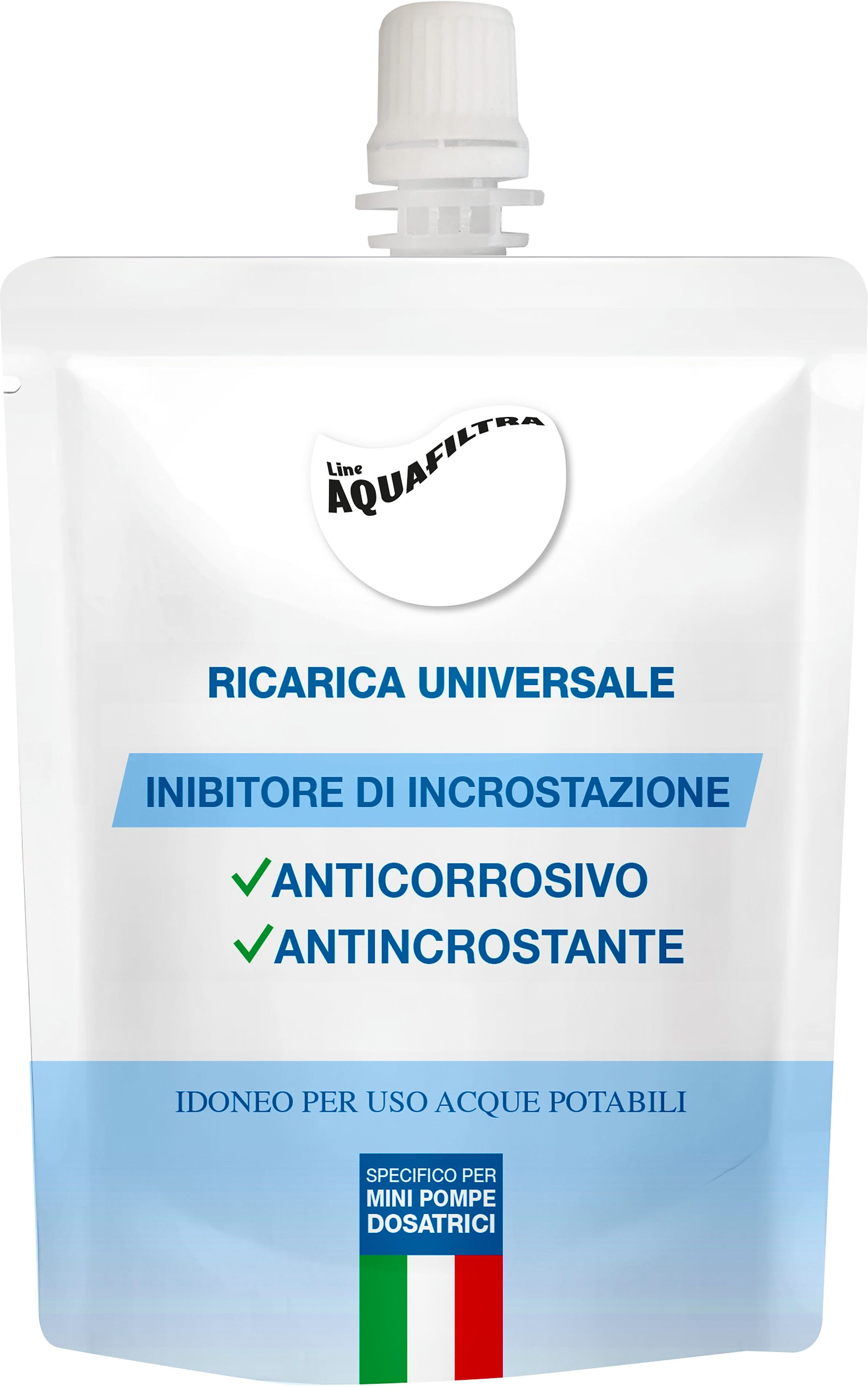 Acquafiltra RICARICA POLIFOSFATI LIQUIDI AQUAFILTRA CONFEZIONE 4 SACCHETTI DA 250 gr