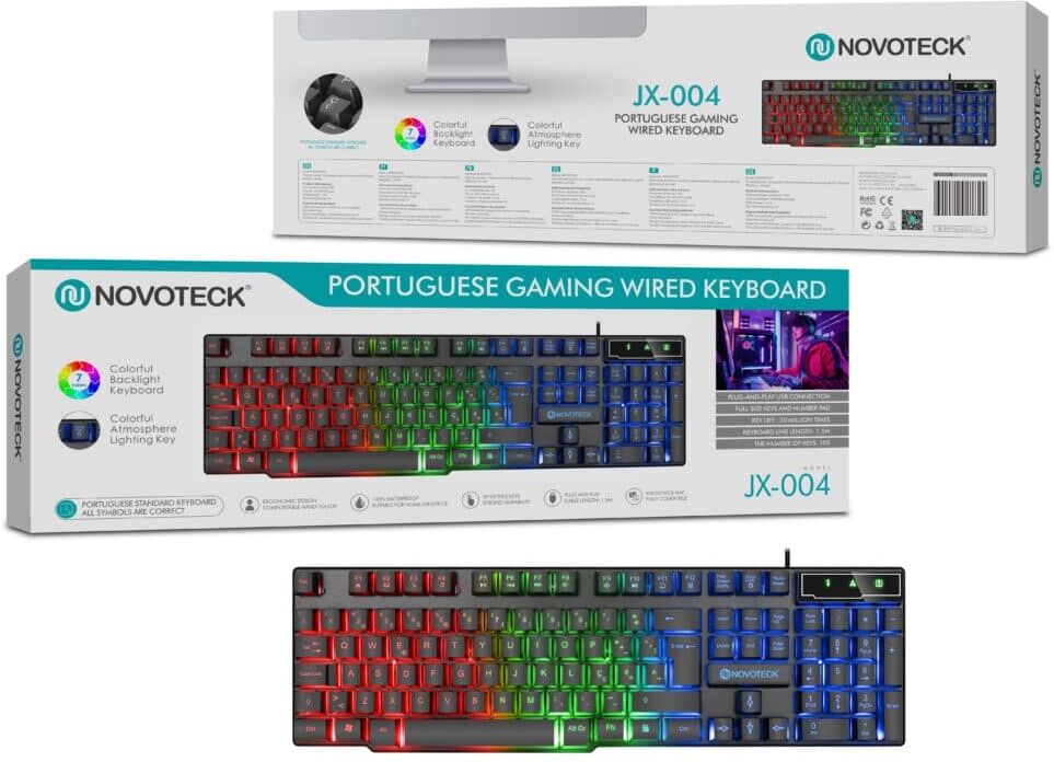 Teclado Gaming RGB (PT) - NOVOTECK