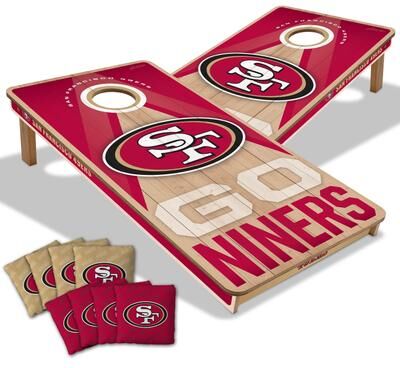Skip's Garage San Francisco 49ers NFL 2x4 Professional Cornhole Board Set