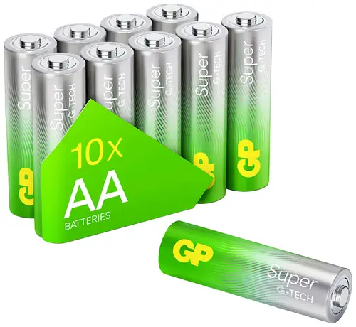 GP Super Mignon (AA)-Batterie Alkali-Mangan 1.5V 10St.