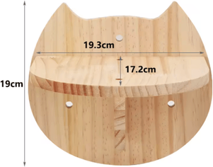 Inspire Picks Wall Mounted Cat Climbing Shelves Set Cat Hammock, Steps & Jumping Platform cat Face