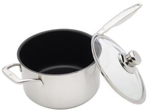 Swiss Diamond 3.4 Liter 20cm (3.6 Quart 8 Inch) Nonstick Clad Induction Saucepan With Lid