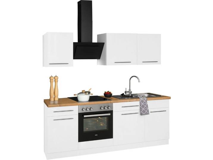 wiho Küchen Küchenzeile Unna, ohne E-Geräte, Breite 220 cm