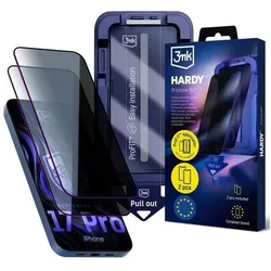3MK Hardy Privzone 9H - Apple iPhone 17 Pro (Apple iPhone 17 Pro), Smartphone Schutzfolie
