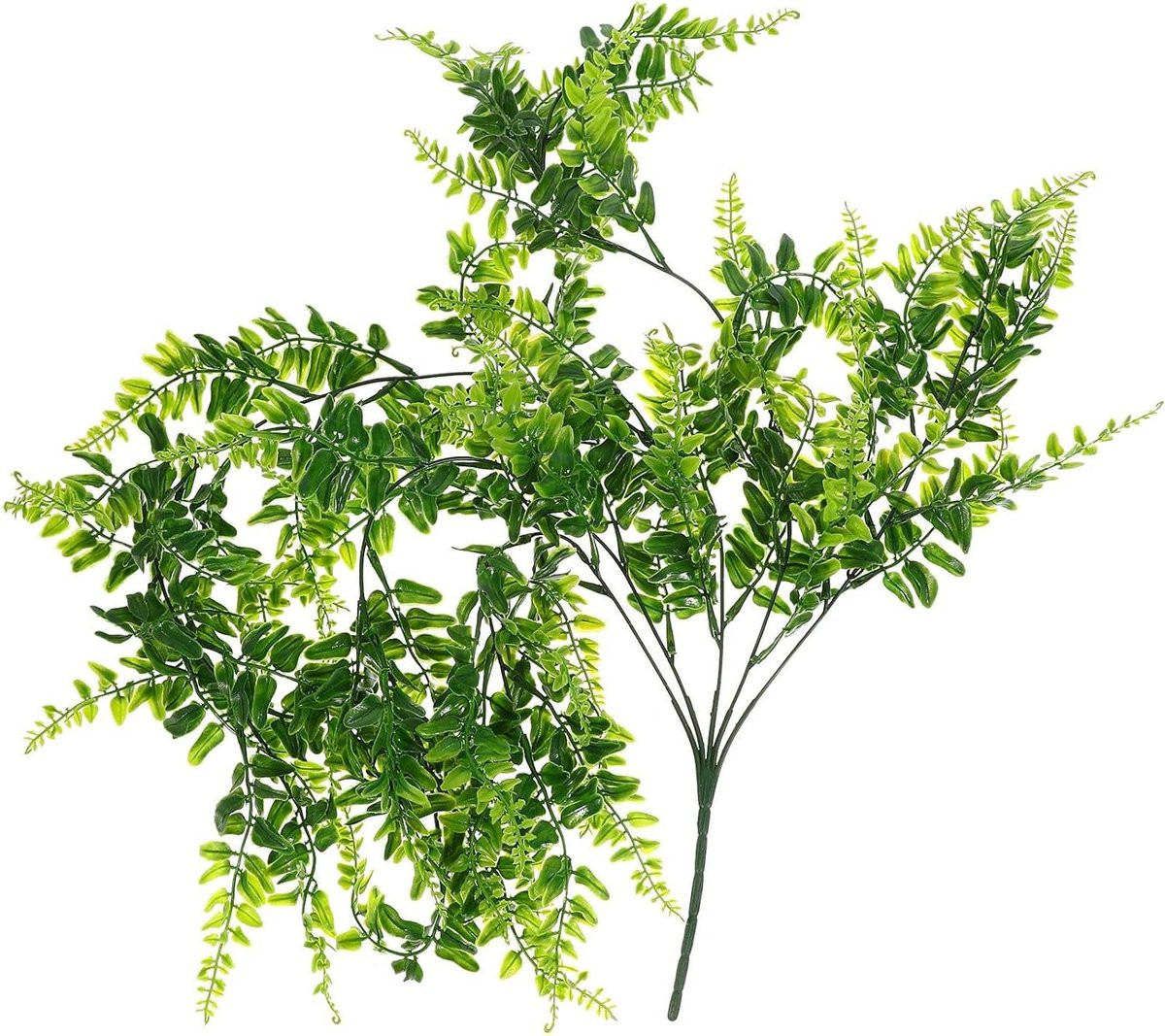 Kunstmatige varen hangplant decoratie groen - Lengte: 76 cm