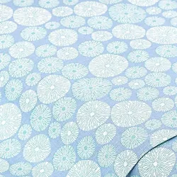 Baumwollstoff Strich-Kreise "Lena", blau-color