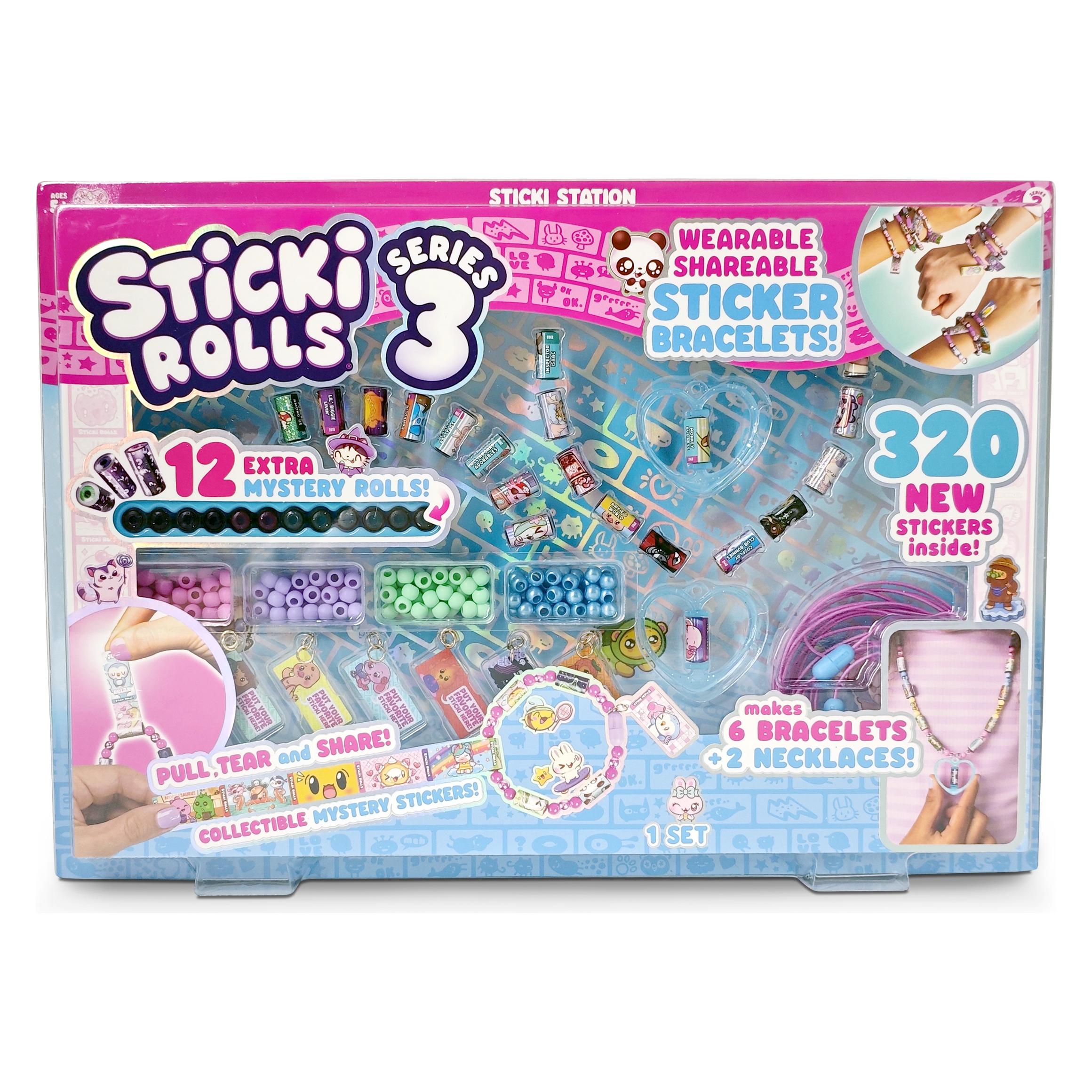 Sky Castle Sticki Rolls Sticki Station S3, Wearable Shareable Sticker Bracelet Jewellery Kit (SR3013)