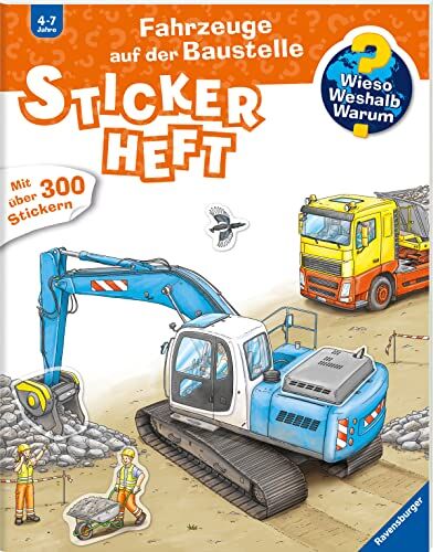 Wieso? Weshalb? Warum? Stickerheft: Fahrzeuge auf der Baustelle - Preis vom 09.10.2026 07:28:09 h
