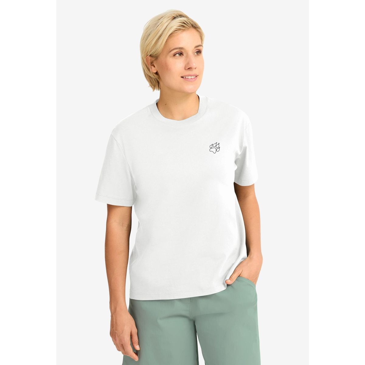 Jack Wolfskin Curious T W plant stark white (T0420) S A65755_T0420_A06