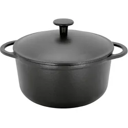 Krüger Fleischtopf 'Rustica', Pfanne + Kochtopf, Schwarz