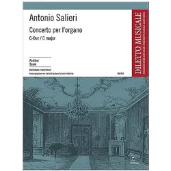 Concerto C-Dur für Orgel und Orchester Partitur (=Orgelstimme), Fachbücher von Antonio Salieri