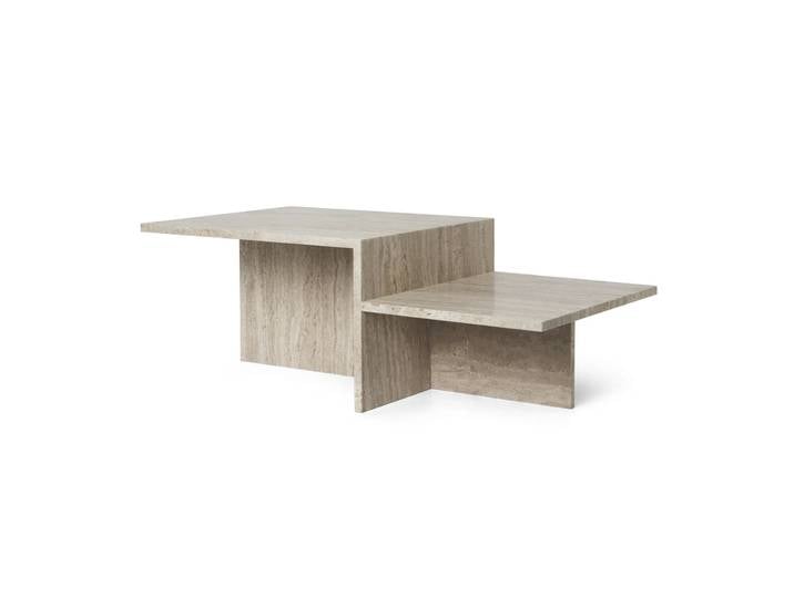 Ferm Living Table basse Distinct Travertin