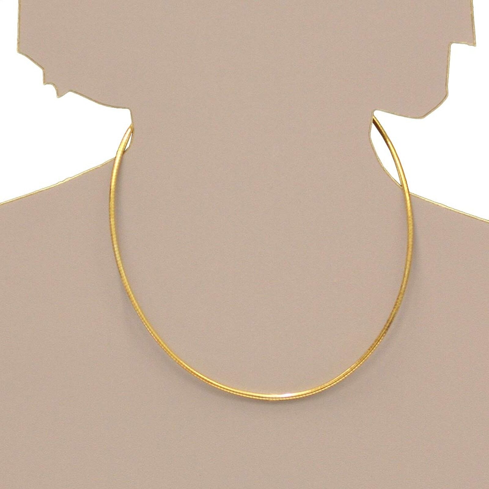 Halsreif OSTSEE-SCHMUCK "Ostsee-Schmuck Halsreif Omega 3,0 mm Halsreif Omega 3,0 mm" Gr. 50, gold (weiß, neutral), Halsketten, Damen, 50cm, Silber 925 (Sterlingsilber), L: 42, Halsreif