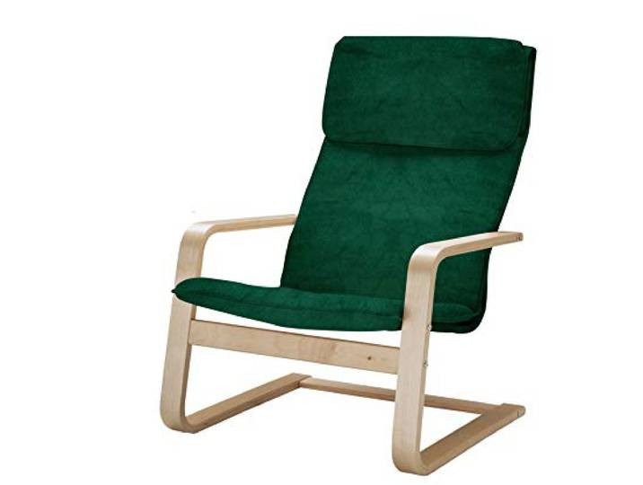 VINYLLA Housse de Rechange pour Fauteuil IKEA Pello (Velours - Vert)