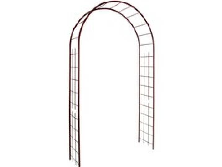 Arche de jardin en métal aspect fer vieilli 130x40x250 Treillage