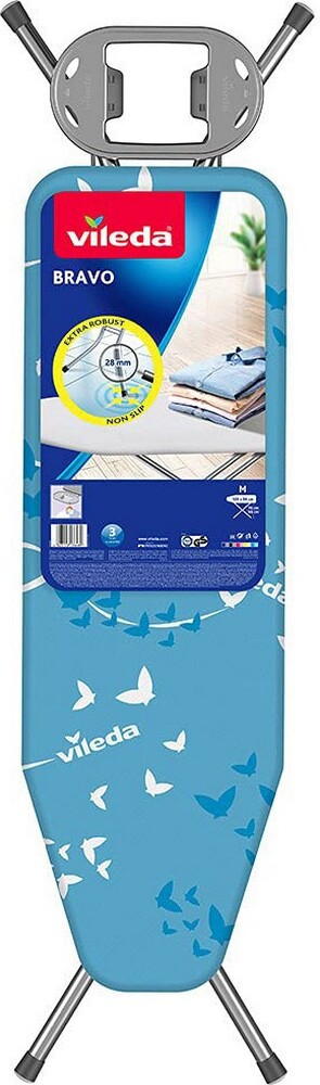 Vileda Bravo Strijkplank Blauw, Staal, 120 x 38 cm