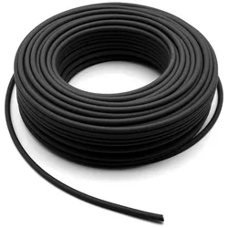 Alcapower Einadriges Elektrokabel Spule 1x6mm2 50m Schwarz, 1500V DC, Widerstand 3,39 Ohm/Km, ideal für Photovoltaik- und Industrieanlagen