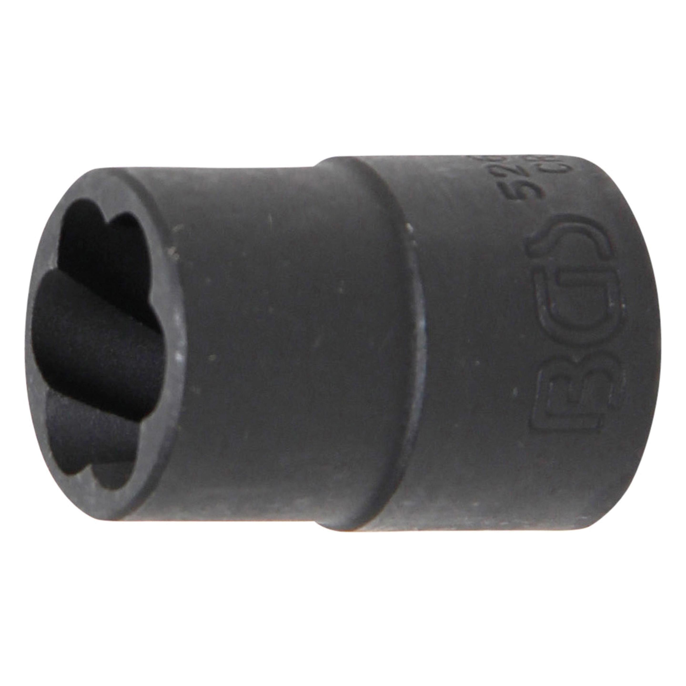 BGS Spiral-Profil-Steckschlüssel-Einsatz / Schraubenausdreher | Antrieb Innenvierkant 12,5 mm (1/2")... (5266-15)