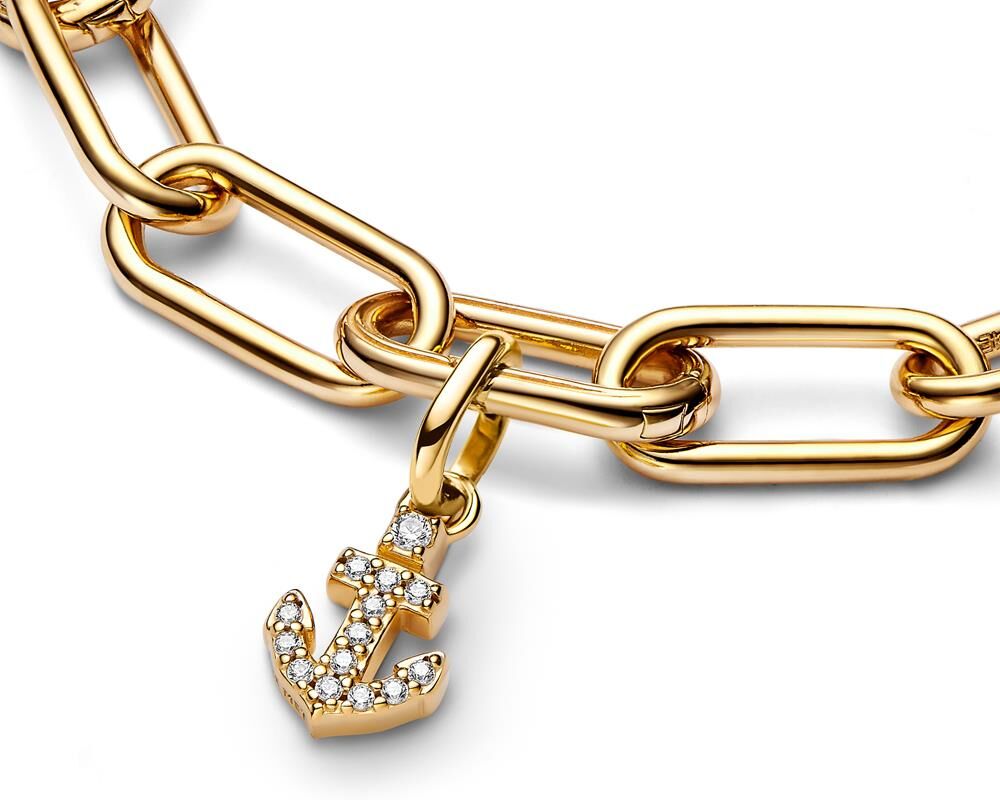 Pandora ME Mini-Charm-Anhänger Anker mit Zirkonia, vergoldet gold